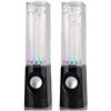XzhixiangKing Dancing Water Speaker USB illuminato colorato stile fontana danzante acqua altoparlanti stereo per MP3/cellulari/computer (nero)