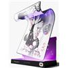 Nyfter - Tappetino per mouse XXL per gaming Sakura, bianco, 900 x 500 mm, Premium Fuji Mousepad Size Grandi bordi cuciti, durevole con glide di alta qualità e antiscivolo