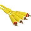 UDG Audio Cable Set RCA - RCA Giallo Dritto 1,5m