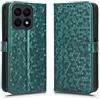 RonRun per Honor X8a Cover a libro Flip Wallet Custodia in Pelle con Slot per Schede Custodia in Pelle Magnetica Cover per Honor X8a - Verde