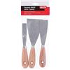 Valex Set 3 Spatole Spatola Per Stucco Maxi Manico Legno Multiuso