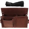 PACKOVE Marsupio per Attrezzi con Borchie in Fibra Resistente, Borsa per Chiodi con Tasche Multiple, Ampia Capienza per Falegnami e Lavori di Edilizia