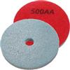 QUARKZMAN 2pcs Cuscinetti diamantati per lucidatura spugna da 5 grana 500 - Dischi abrasivi in fibre con smeriglio per lucidatura a umido di pietra per levigatrice, rosso e blu chiaro