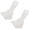 uxcell Cazzuola per angoli interni, 10,2 cm, per cartongesso, in plastica, bianco, 2 pezzi