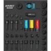 Hazet Set di bussole HAZET per avvitatori a impulsi e per macchine 163-612/40, 40 pezzi, 3/4 di pollice, 1/2 di pollice quadrato, TORX interno, XZN, esagono e profilo di trazione, esagono esterno da 24 mm'.