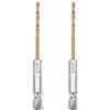 cskky 13 pezzi 1,5 mm-6, mm set di punte da trapano in acciaio rapido rivestito con gambo esagonale for aprire i fori for legno, plastica, alluminio .oth