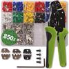 Quadrios 22T014 22T014 - Set di pinze crimpatrici, manicotti piatti, connettori solari 0,25