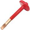 WEDO Scalpello per muratura non scintillante, scalpello piatto, scalpello per mattoni, scalpello da roccia, scalpello per calcestruzzo con protezione per la mano di spessore, rame al berillio, non