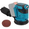 LLGTFQ Levigatrice elettrica a batteria 125mm orbitale a 3 velocità for smerigliatrice for legno con carta vetrata Lucidatura superficiale