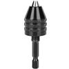 Haofy Asta Adattatore per Mini Mandrino per Punte da Trapano 3Jaw con Impugnatura Esagonale, Ampio Campo di Serraggio da 0,3 a 3,2 Mm, Comoda Sostituzione delle Punte da Trapano per attività di (Set