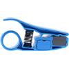 IDEAL Industries, Inc. 45-605 PrepPRO - Spellacavi coassiale/UTP, strumento spelafili per RG-59/RG-59 Plenum/RG-6/RG-6 Plenum/RG-6 Quad/RG-6 Quad Plenum, blu, 1 spelafili coassiale, grigio