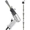 DIKACA Martello Pneumatico con Scalpello e Pala Regolabile per Meccanici Auto Kit Air Hammer per Rimozione Ruggine Pesante e Lavori Multifunzione con Controllo Pressione e Cambio Rapido