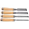 ACTINPANT 4 pz 6/12/18/24mm Set di scalpelli for legno tondo curvo cavo in acciaio al carbonio semicircolare bordo da intaglio for falegnami intagliatori