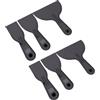 AMONIDA 6 Pezzi Raschietti per Vernice, Set di Raschietti per Mastice per Pareti in Plastica, Strumenti con Impugnatura Ergonomica Antiscivolo per Riparazione, Verniciatura, Rattoppatura e