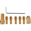 Xtahdge 8 pezzi 0,5-3 mm piccolo kit di strumenti per pinza per trapano elettrica Mini Twist Chuck