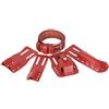 RichVibe Cintura porta attrezzi 5 in 1 in pelle con vita sicura per tenere righelli di livello, chiavi, impalcature, adatto per lunghe ore di lavoro (marrone)
