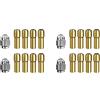 Giwnhvx Set di 20 pinze in ottone per trapano, ricambio 4485 a cambio rapido, set di utensili da 0,8/1,2/1,5/1,8/2,0/2,4/3,0/3,2 mm