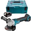 Makita DGA504Z Smerigliatrice angolare 125 mm LXT 18V + 1 BL1850B + MAKPAC