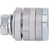 Socobeta Kit Adattatore per Smerigliatrice Angolare Design Pratico della Filettatura Testa del Convertitore per Scanalatrice per Scanalatura Lega di Alluminio Argento per Progetti di Miglioramento