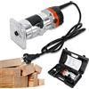 Futchoy 1/4 pollici, 800 W, fresa elettrica a mano, per la lavorazione del legno, per la lavorazione di armadi, produzione artigianale