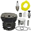 LIWaaGe For HuS 353 351 350 346 346XP 345 340 Kit di revisione motore for motosega, testata cilindro da 45 mm, pistone, filtro, interruttore