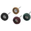 HOMSFOU Set 40 Ruote Abrasive in Nylon Da 3 Mm Mola Lucidante Per Trapano Gambo 1/8 , Diametro 25 Mm, Grana 120/180/320/400 Per Lucidatura Metalli e Gioielli in Piccole Aree