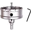 SYDARSYN Seghe a Tazza Punta in Carburo Frese a Tazza per Metallo, Punte per Trapano TCT per Acciaio Inossidabile, Lamiera, Metallo (80mm)