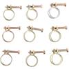 JECOMPRIS 20pezzi Fascette Stringitubo Doppio Filo in Acciaio Inox Clip Regolabile per Tubi Flessibili Fascette per Tubi Metallici Clip Stringitubo
