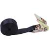 HLHLH Cinghie di fissaggio con fibbia da 3 metri for auto, moto, bici, corda traino in metallo, cricchetto resistente for bagagli e borse(Black)
