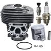 LIWaaGe Adatto for motosega Hus 562XP 560 Kit cilindro da 46 mm con valvola di riduzione della pressione 575355803