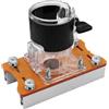 Kfwfuaee Set di basi per router in legno 2 pollici router portatile accessori bordo mulino alluminio 6-56mm base regolabile Trimmer