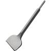 BE-TOOL SDS Plus, punta a scalpello in acciaio 40Cr angolato piegato a vanga larga, scalpello per trapano a percussione per muratura e calcestruzzo (280 x 75 mm)