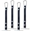 Generic Porta Nastro a Catena - Cinturino in Poliestere, Confezione da 4 Ganci Regolabili, Clip Organizzatore Antiruggine, Passante per Cintura 18x6cm | Kit Elettricista per Cartongessisti & Tecnici