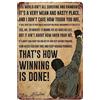 Ainbash Targa in metallo vintage con citazioni ispiranti del film Rocky Balboa, per bar, caffetteria, decorazione da parete per la casa, soggiorno, camera da letto, 30,5 x 20,3 cm