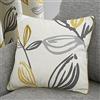 Fusion Ensley - Cuscino imbottito in 100% cotone, 43 x 43 cm, colore: ocra