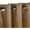 Superior Tende oscuranti isolanti per camera da letto, fattoria, soggiorno, finestra, tessuto termico, collezione Senna, set di 2 pannelli, 6 occhielli, 106,7 x 160 cm, marrone