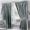 Fusion - Dijon - Cover, Duck Egg, Curtains: 66 Width x 72 Drop (168 x 183cm)