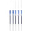 Muji - Penne con inchiostro gel, confezione da 5, con tappo, 0,38 mm/0,5 mm, trasparenti (blu, 0,5 mm)