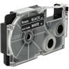 vhbw Cassetta nastro compatibile con Casio KL-750E, KL-C500, KL-8200, KL-8100, KL-820, KL-780, KL-G2 etichettatrice 8m x 9 mm bianco su nero