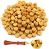 Hontaog 200 Perline Ceralacca Oro con Cucchiaio Fusione, Kit Sigillo Ceralacca per Buste Inviti Biglietti Regali Bottiglie Vino DIY Decorazioni Matrimonio