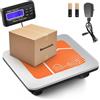 Bonvoisin Bilancia Postale Digitale 300kg/660lb, kg/oz/lb, Tara e Conteggio | Bilancia Pacchi con Display LCD Esterno, 4 Batterie AA e Adattatore EU Inclusi, Piattaforma 36x30cm