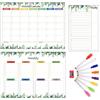 Rrlihjgu Magneti del calendario per frigorifero, calendario del frigo magnetico,Calendario magnetico per set di frigorifero di 3 con marcatori e gomme | Organizzazione murale, pianificatori