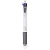 Zebra Technologies Zebra Penna a scatto multicolore e multifunzione, fusto nero (b4sa1-b) White Barrel