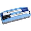 Pryma Cancellino per Lavagna Bianca 14x5 cm + 2 Pennarelli Cancellabili (Blu e Nero) - Set Accessori Cancelleria Ufficio, Scuola, Casa