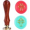 Ychostamp Kit di timbri in cera celtica con croce celtica tradizionale sigillo cristiano classico timbro vintage ideale per abbellire buste, inviti pacchetti di vino confezioni regalo