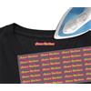 CrisPhy 70 etichette adesive per abbigliamento personalizzate. Dimensioni: 40 x 7 mm. Mini adesivi termoadesivi da stiro
