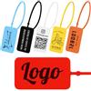 Pobsuier 100 Etichette in Plastica Personalizzate con Logo Cartellino di Sicurezza Monouso per Abbigliamento Scarpe Borse 160mm