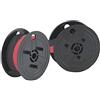 F=T=I-Farbbandfabrik MEHMET DEMIRKAYA Nastro - nero-rosso - Compatibile con Sharp CS 2635 RH come doppia bobina Compatibile con CS2635RH Gr....