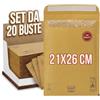 Generico Buste Imbottite per Spedizioni 21x26 cm 20 Buste Gialle con Pluriball Resistenti - Sacchetti Protettivi per Spedizione con Adesivo Extra Forte e Carta Idrorepellente Rinforzata