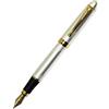Gullor Jinhao X450 Penna stilografica, colore: argento e oro